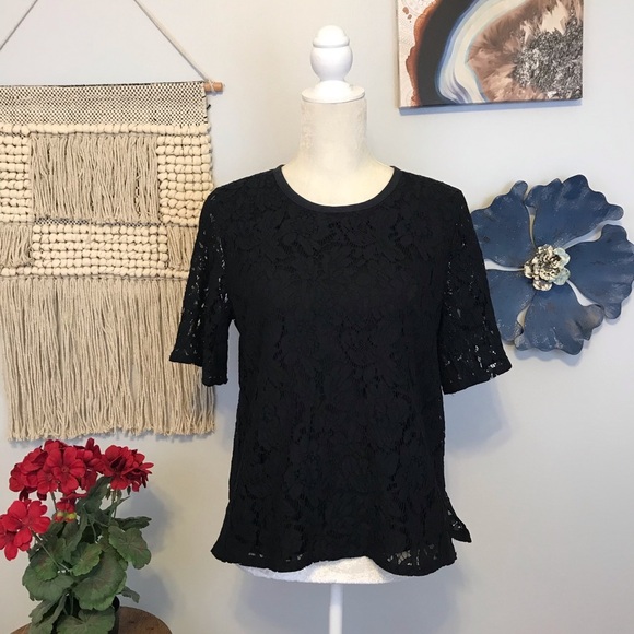 Madewell Lace Refined Tee - Picture 3 of 7